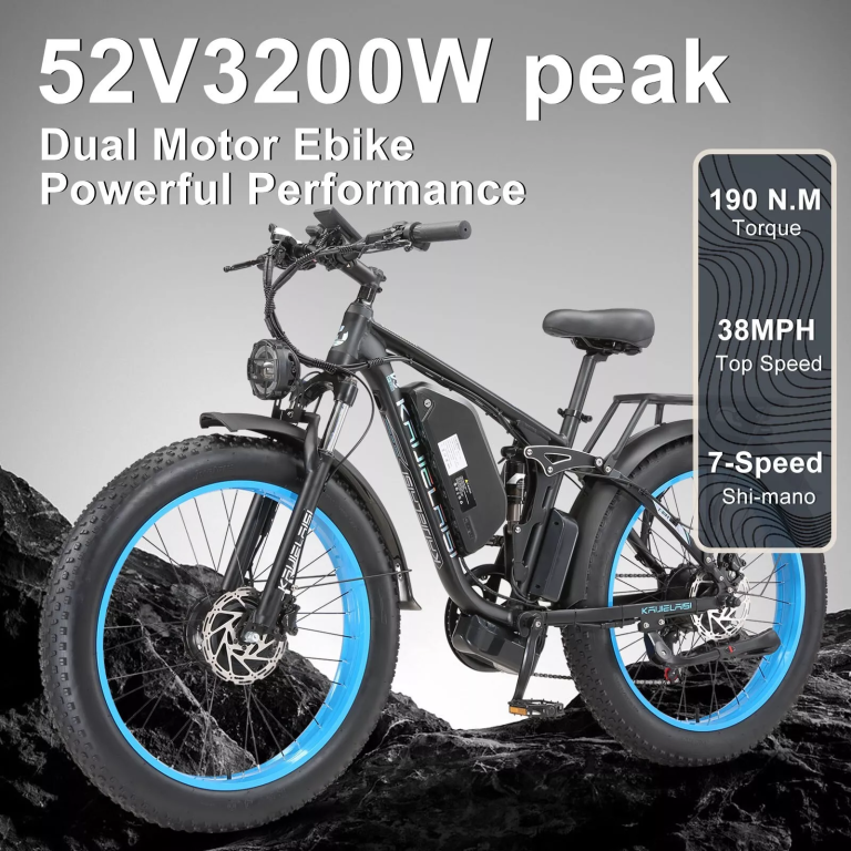 Unboxing the 26×4 Inch Fat Tire E-Bike V3 Pro: Dual Motor Powerhouse with a Removable 1352Wh Battery